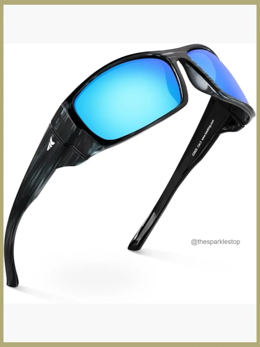 Polarized Sport Sunglasses with PuriVex Lens Coating Wrap Design UV 400